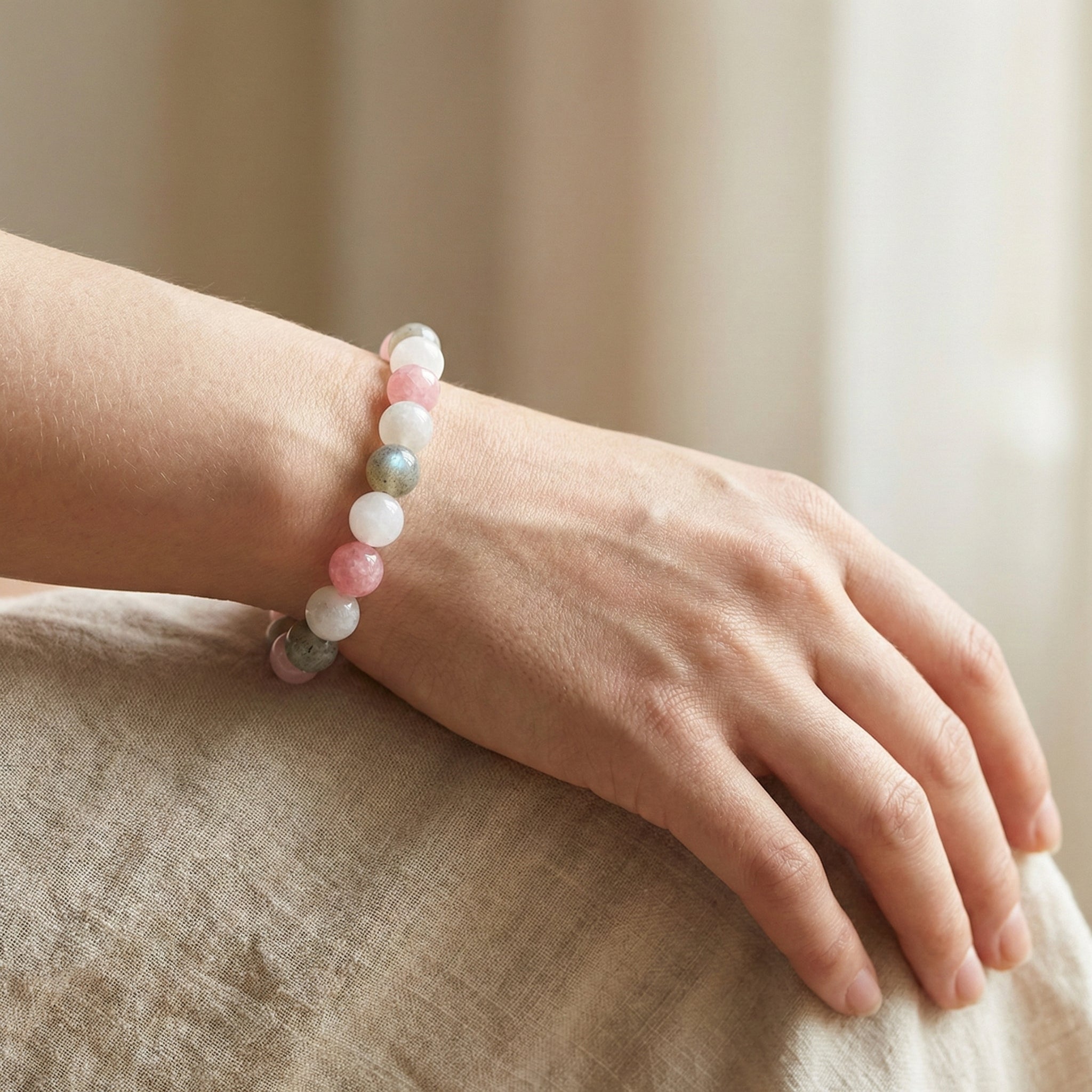 Harmony & Balance Crystal Bracelet Serene Energy: Release Stress, Invite Peace - ModernEnergyLab.com