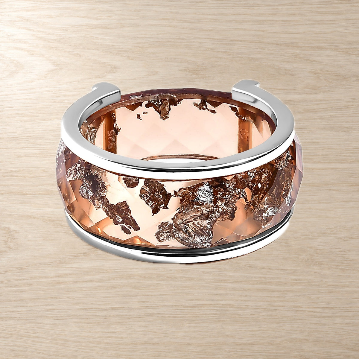 2-in-1 Resin Ring - Golden Amber — Modern Energy Lab product view