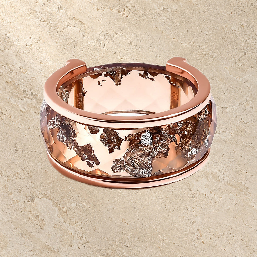 2-in-1 Resin Ring - Golden Amber — Modern Energy Lab product view