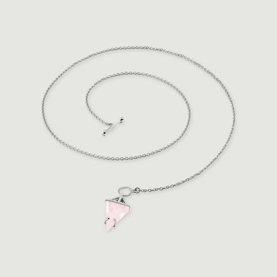 Love Lattice Rose Quartz Necklace