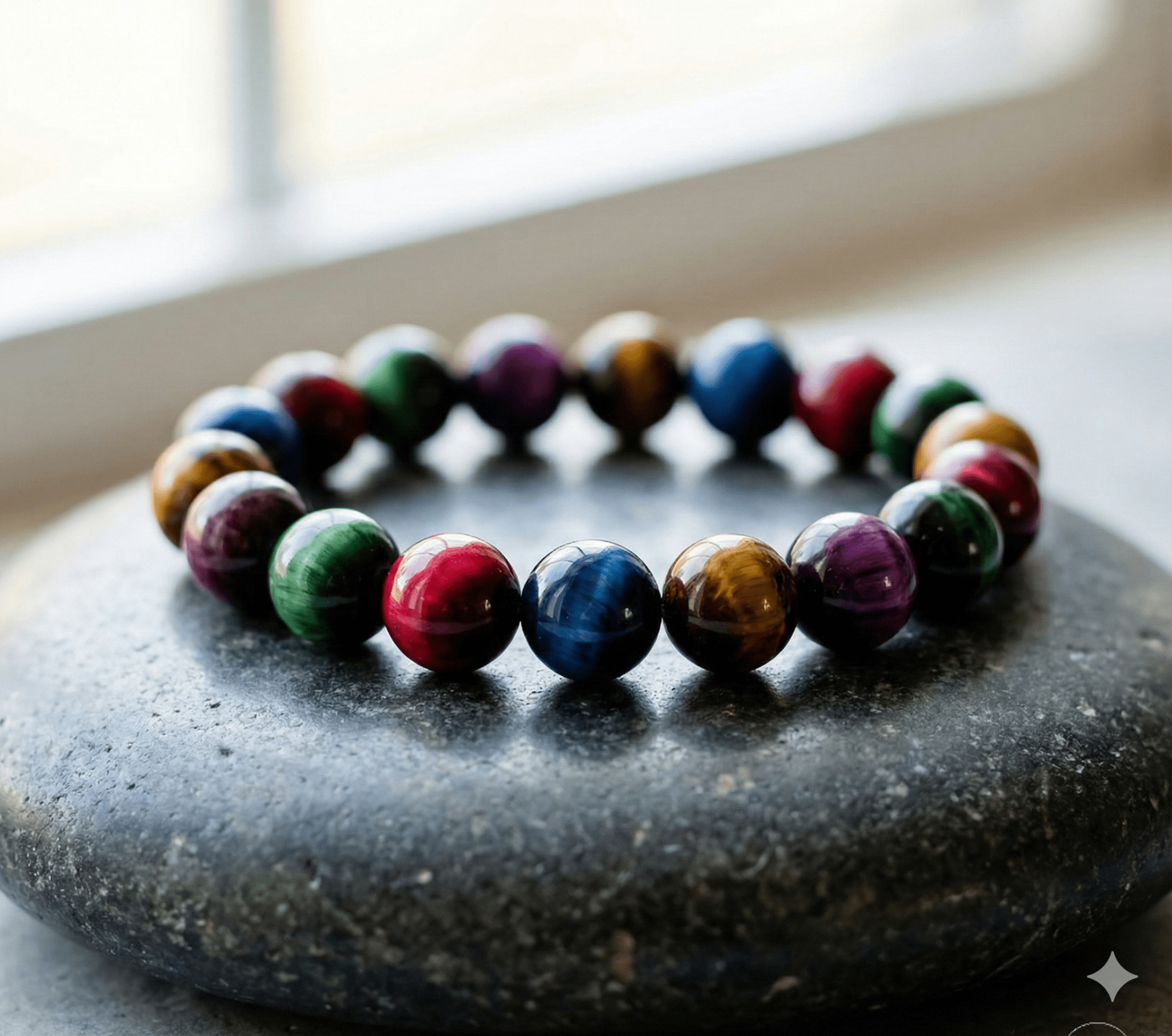The Aurora Spectrum: Multi - Color Tiger's Eye Energy Bracelet for Total Alignment - ModernEnergyLab.com