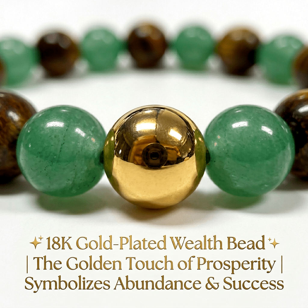 The Wealth Manifestation Anchor | Genuine Tiger's Eye & Green Aventurine | Daily Mindfulness Bracelet - ModernEnergyLab.com