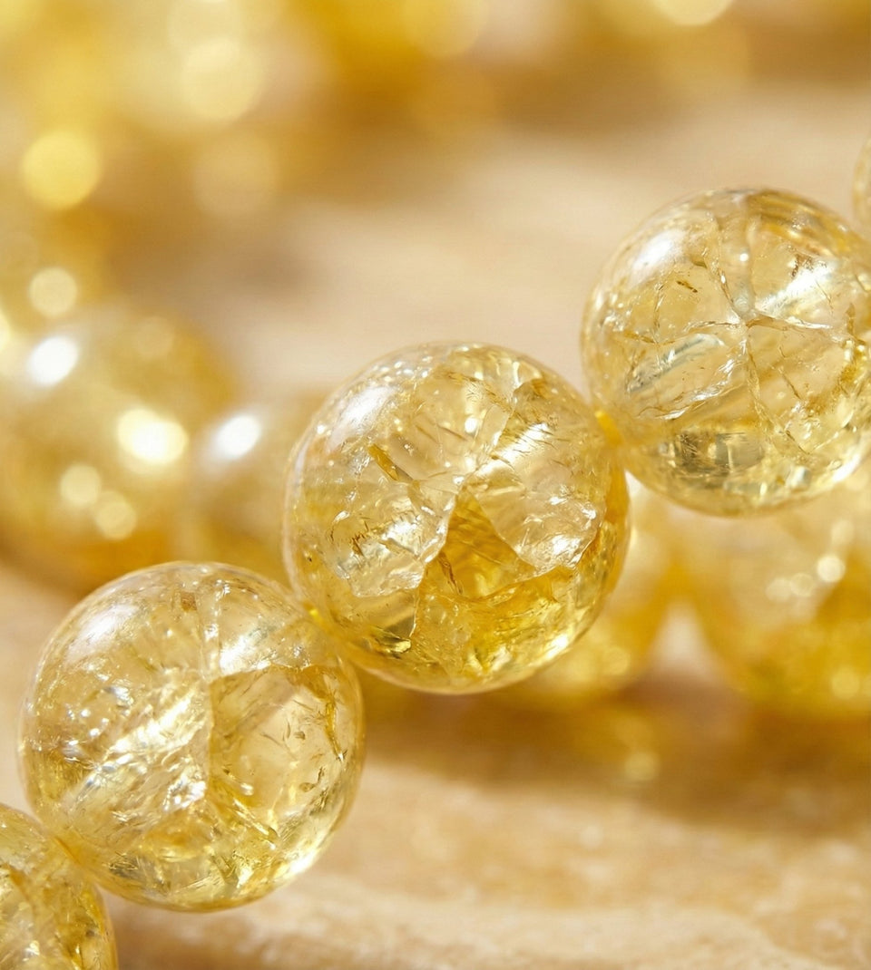 Golden Cracked Citrine: The Wealth & Confidence Manifestator