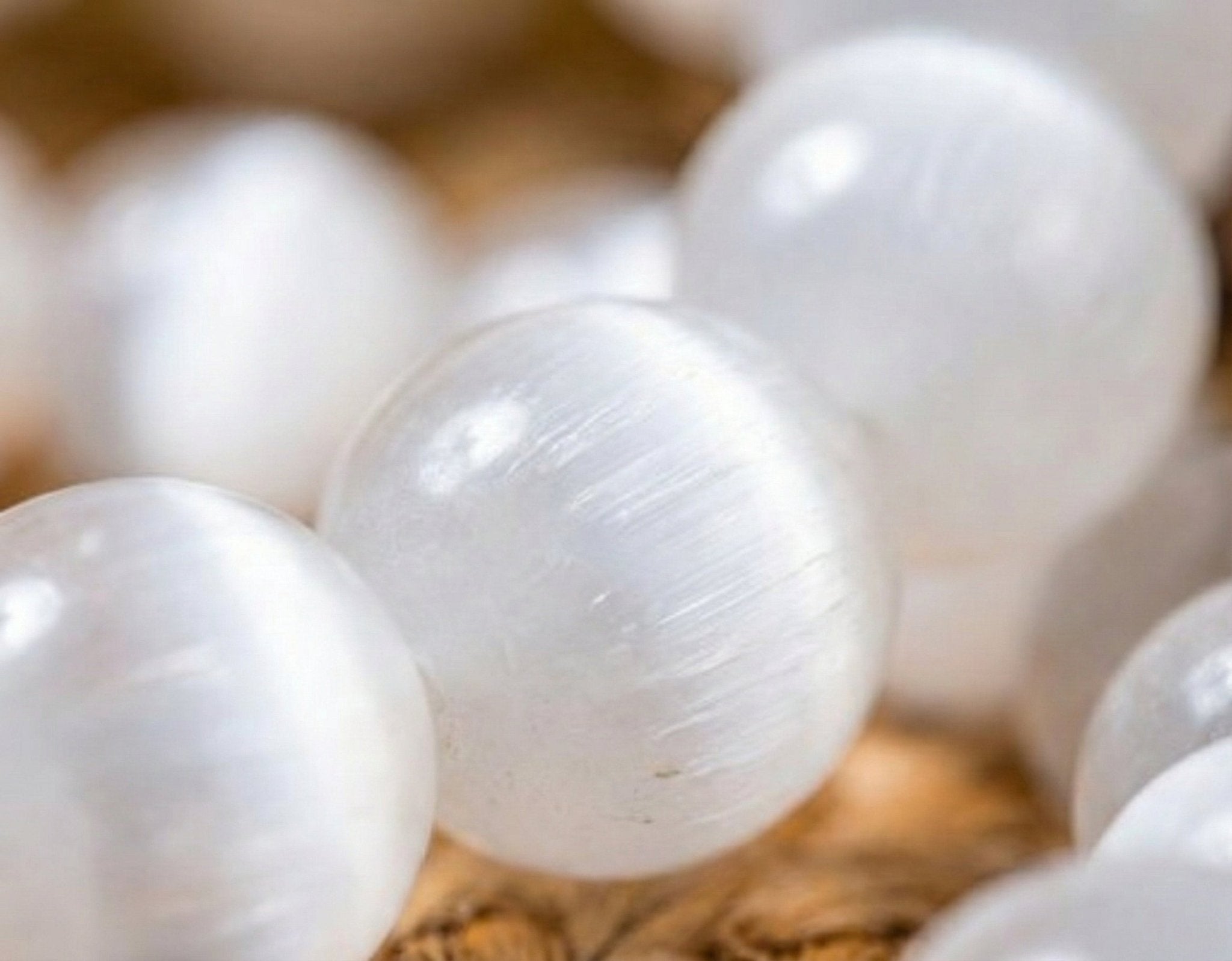 Lunar Clarity: Selenite Cat's Eye Bracelet for Peace & Higher Connection - ModernEnergyLab.com