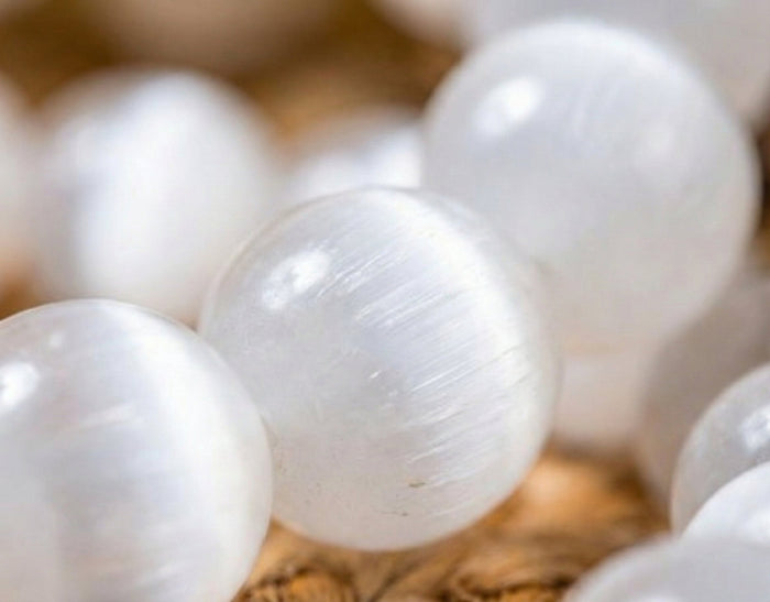 Lunar Clarity: Selenite Cat's Eye Bracelet for Peace & Higher Connection