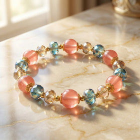 🌟 Manifest Abundance: Colorful Crystal "Lucky" Bracelet - ModernEnergyLab.com