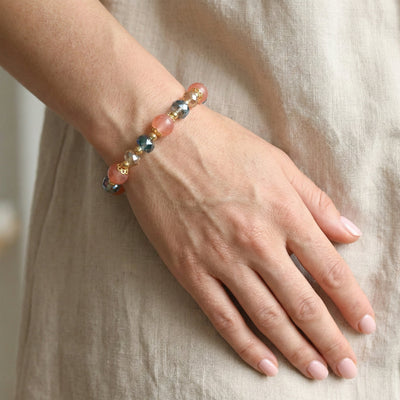 🌟 Manifest Abundance: Colorful Crystal "Lucky" Bracelet - ModernEnergyLab.com