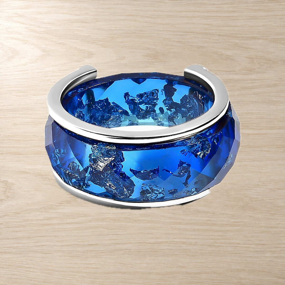 2in1 Resin Ring - Deep Blue — Modern Energy Lab product view