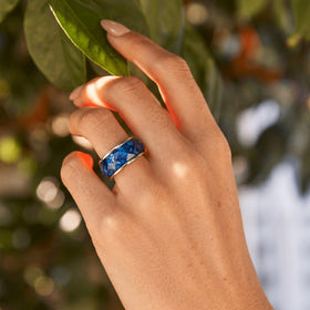 2in1 Resin Ring - Deep Blue — Modern Energy Lab product view