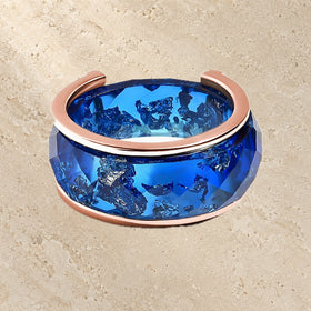 2in1 Resin Ring - Deep Blue — Modern Energy Lab product view