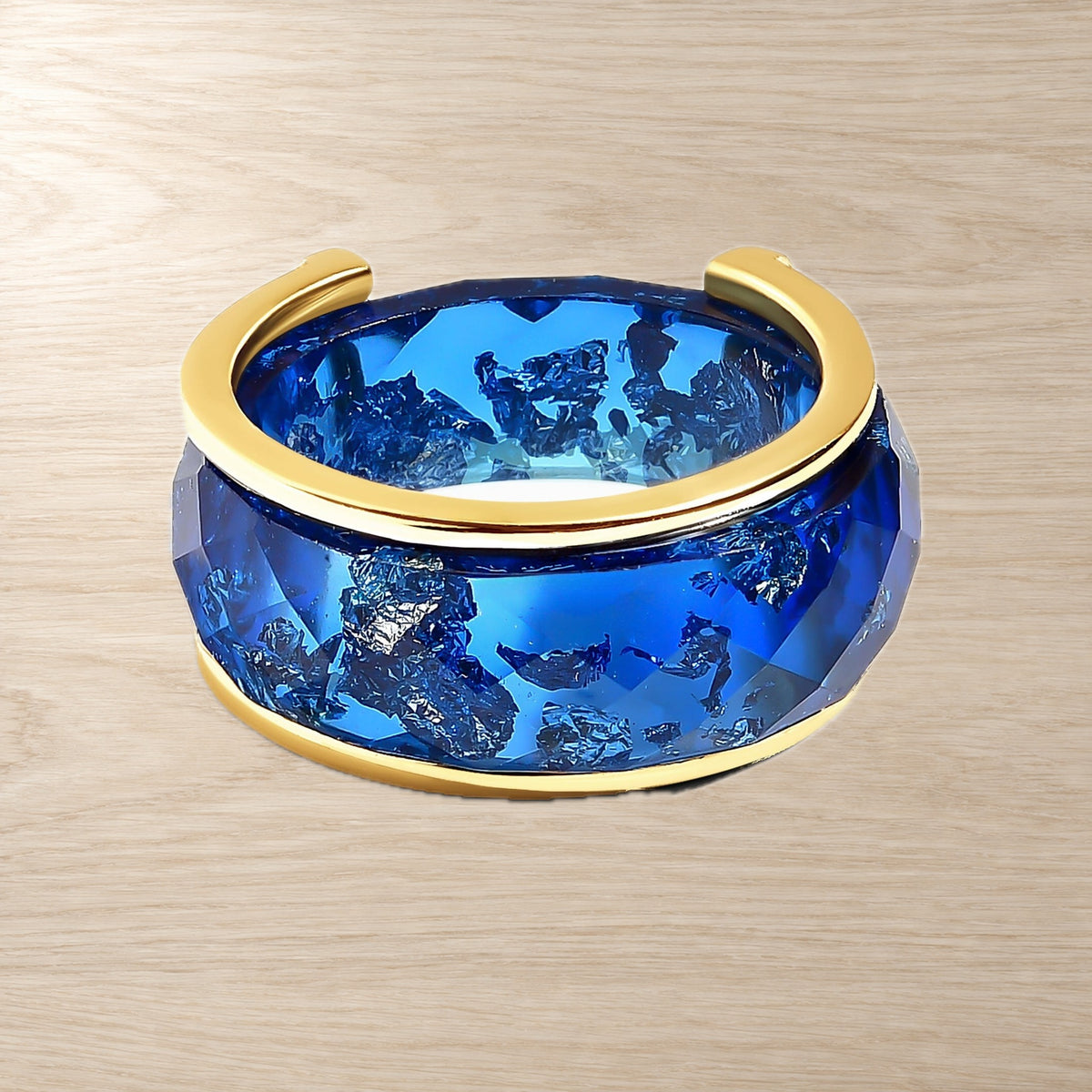2in1 Resin Ring - Deep Blue — Modern Energy Lab product view