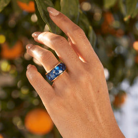 2in1 Resin Ring - Deep Blue — Modern Energy Lab product view