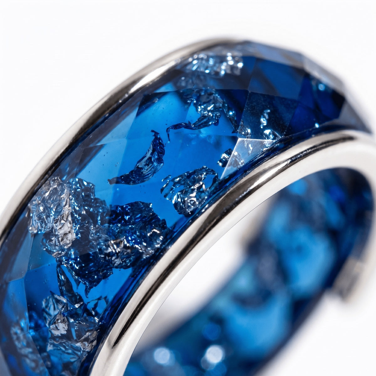 2in1 Resin Ring - Deep Blue — Modern Energy Lab product view