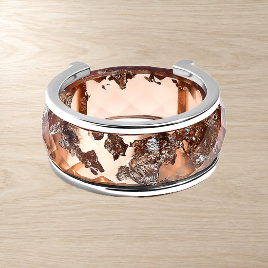 2-in-1 Resin Ring - Golden Amber — Modern Energy Lab product view