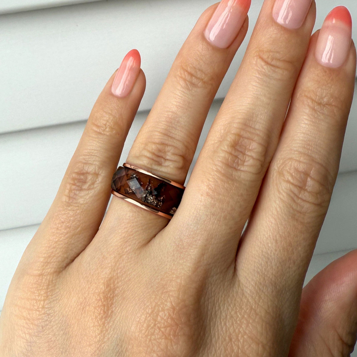 2-in-1 Resin Ring - Golden Amber — Modern Energy Lab product view