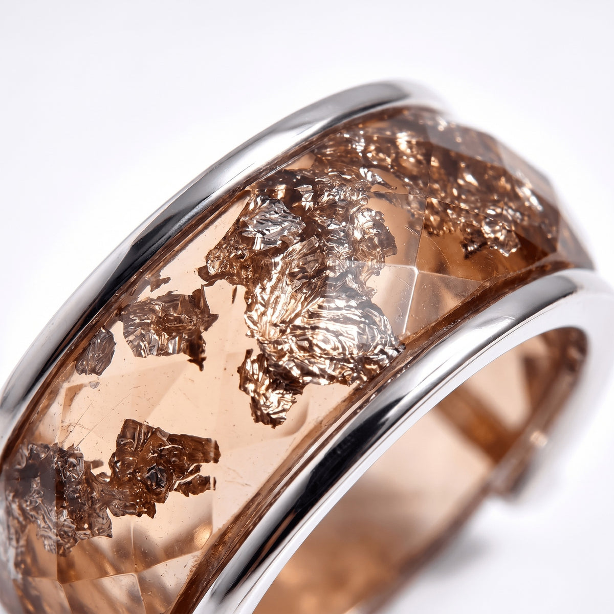 2-in-1 Resin Ring - Golden Amber — Modern Energy Lab product view