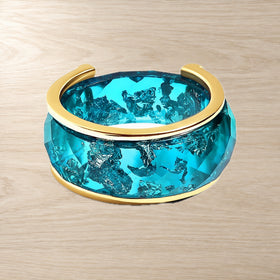 2-in-1 Resin Ring - Ocean Blue — Modern Energy Lab product view