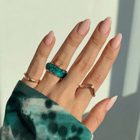 2-in-1 Resin Ring - Ocean Blue — Modern Energy Lab product view