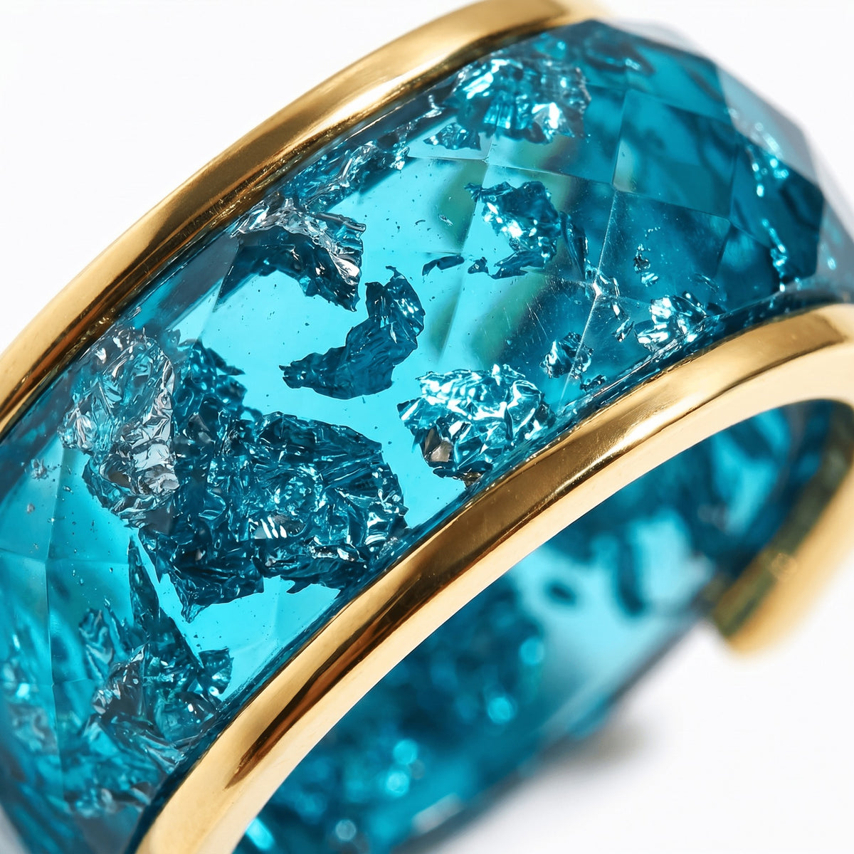 2-in-1 Resin Ring - Ocean Blue — Modern Energy Lab product view