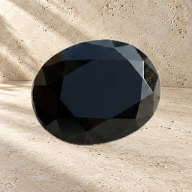 Black Onyx Adjustable Ring second angled view