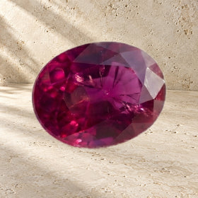 Adjustable Ruby Ring Flourish - July Birthstone — Modern Energy Lab product view