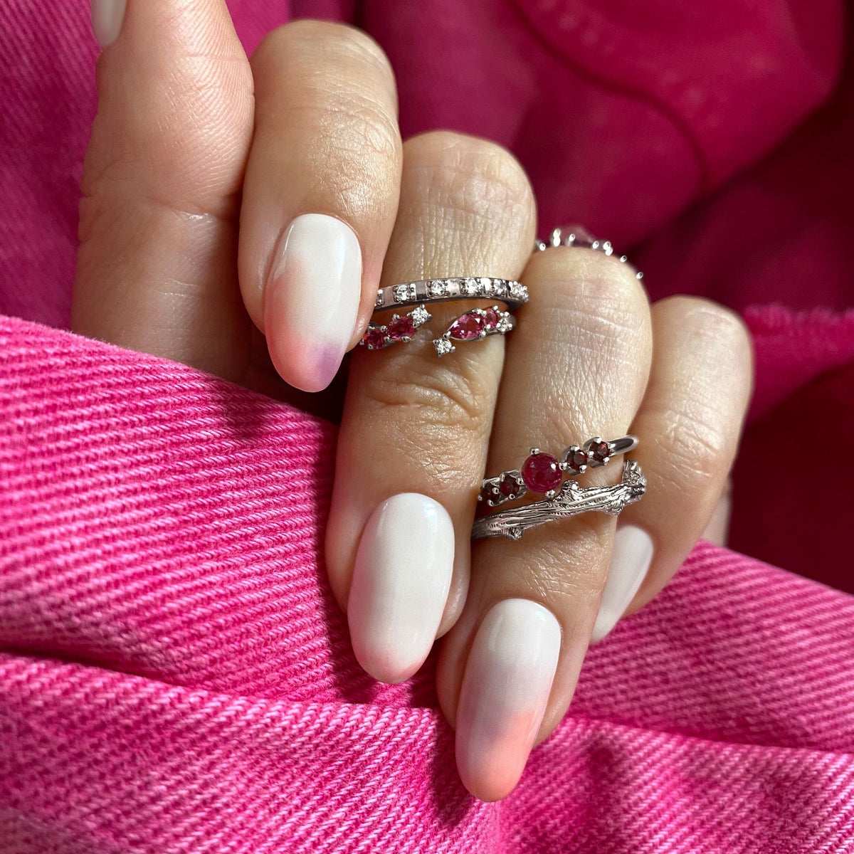 Adjustable Ruby Ring Flourish - July Birthstone — Modern Energy Lab product view