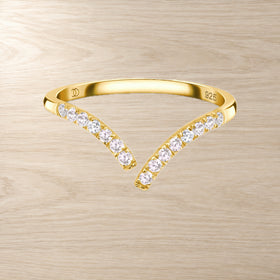 White Zircon Adjustable Ring alternate product angle