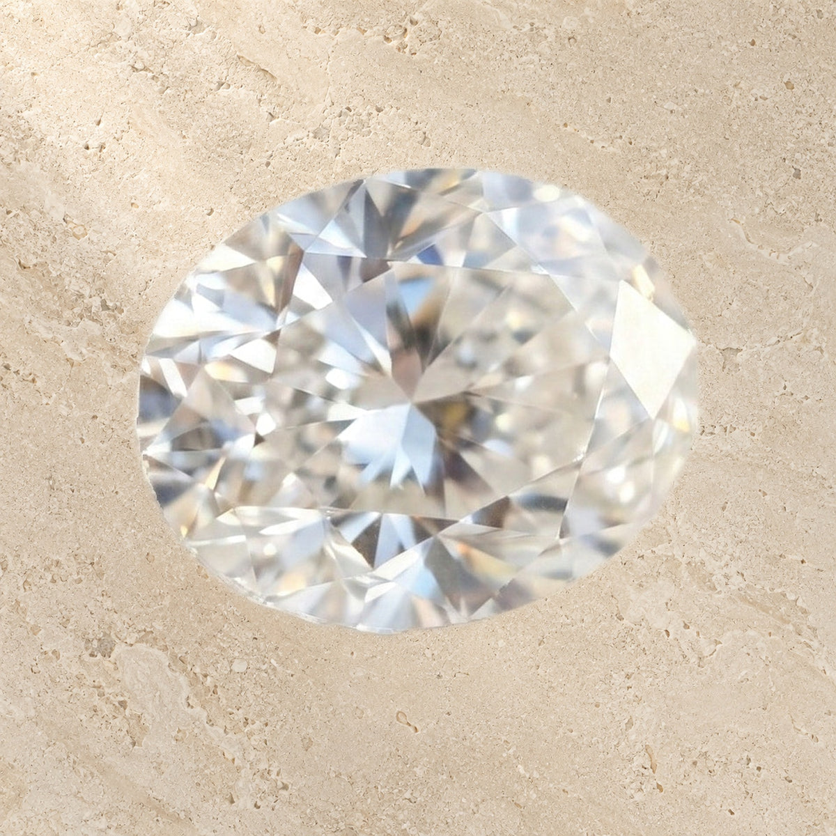 White Zircon Adjustable Ring full piece view