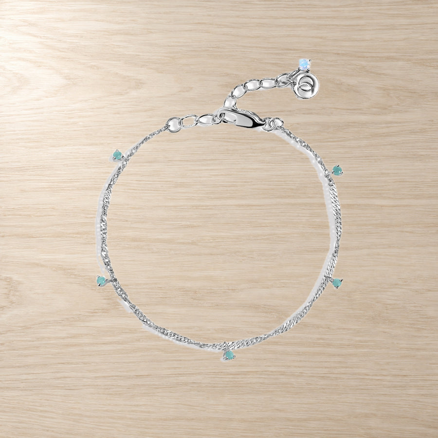 Amazonite Bead Anklet — Sea Thread