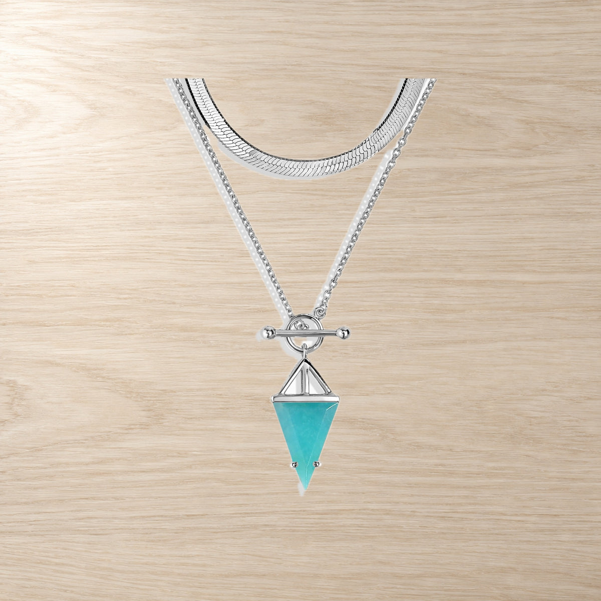 Amazonite Necklace Set of 2