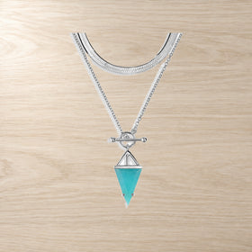Amazonite Heroine & Herringbone Necklaces — Modern Energy Lab product view