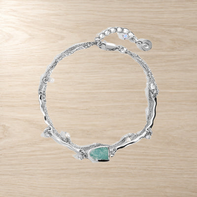 Amazonite Pearl Bracelet