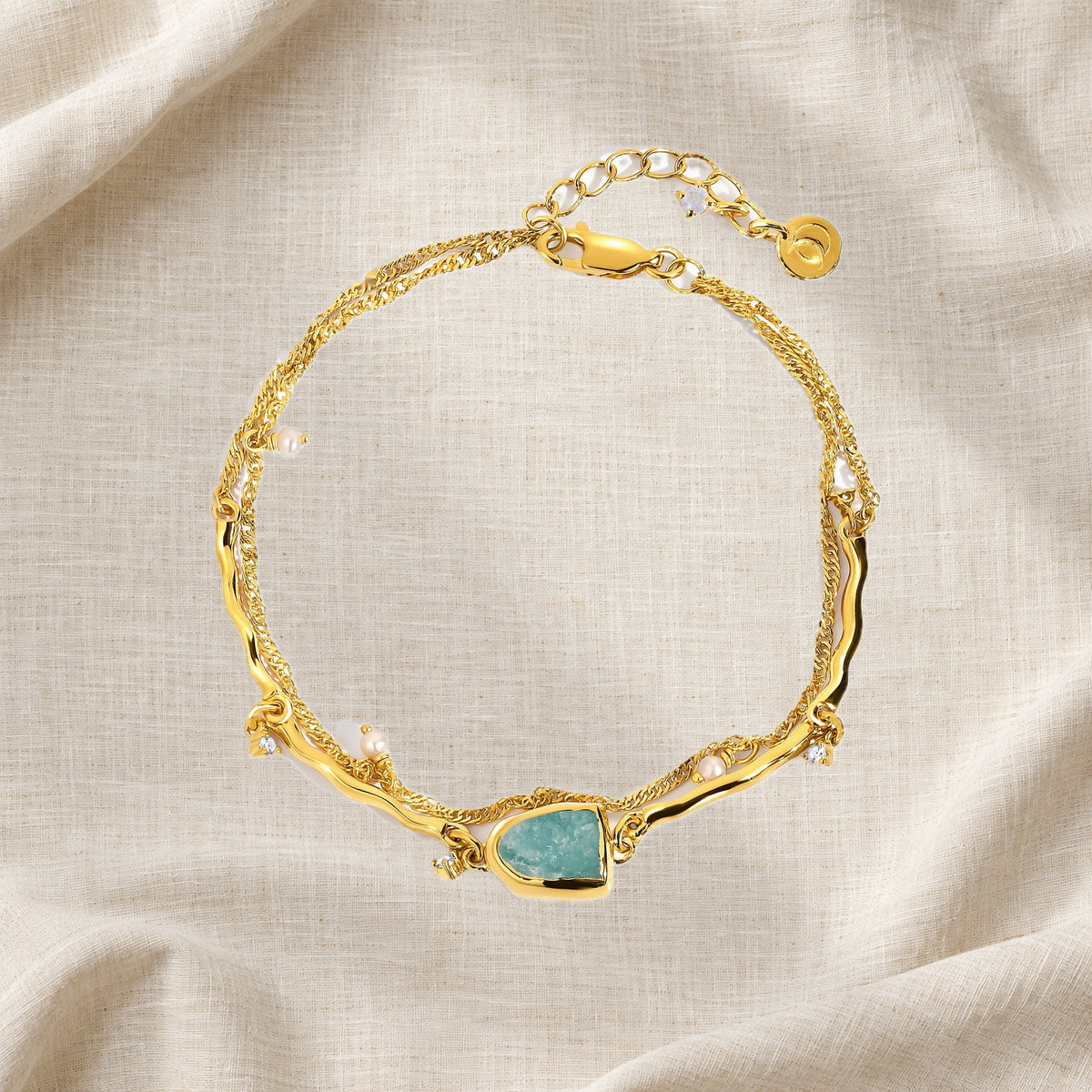 Amazonite Pearl Bracelet - Heirloom — Modern Energy Lab product view
