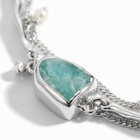 Amazonite Pearl Bracelet - Heirloom — Modern Energy Lab product view