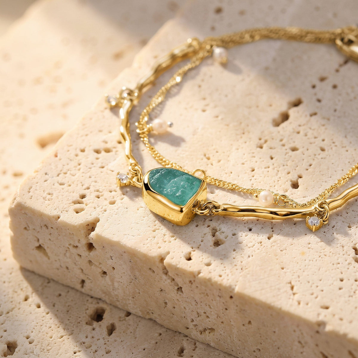 Amazonite Pearl Bracelet - Heirloom — Modern Energy Lab product view