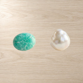 Amazonite Pearl Ring alternate product angle