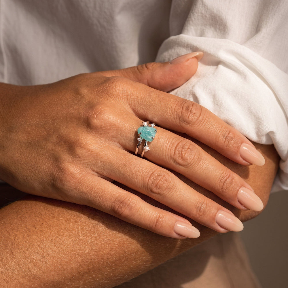 Amazonite Ring - Flow — Modern Energy Lab product view