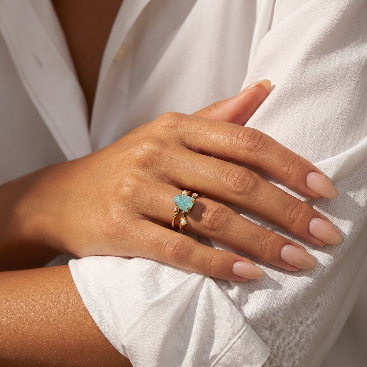Amazonite Ring - Flow — Modern Energy Lab product view