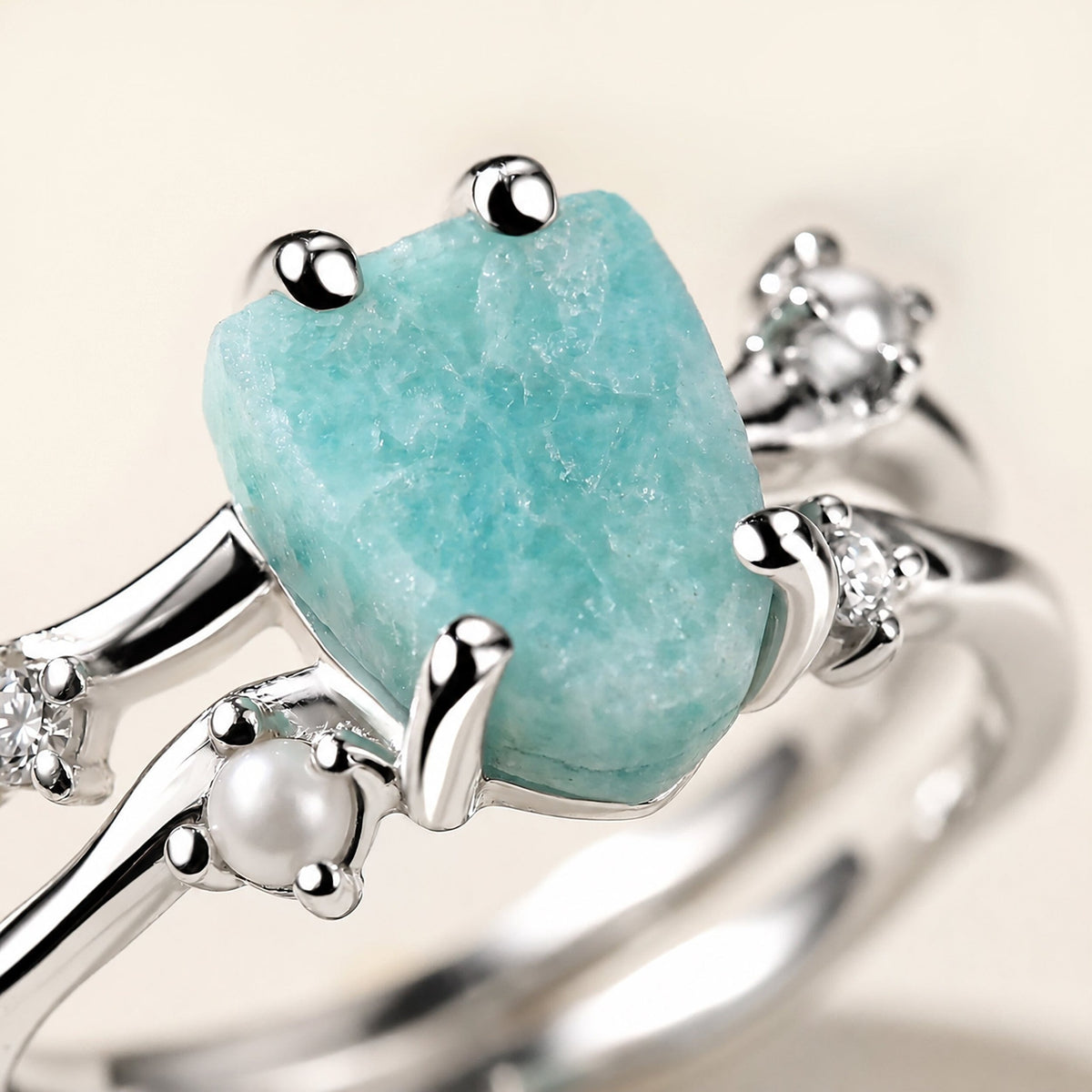 Amazonite Ring - Flow — Modern Energy Lab product view