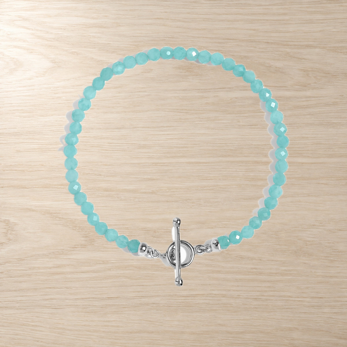 Amazonite T‑Lock Bracelet — Open Water Balance