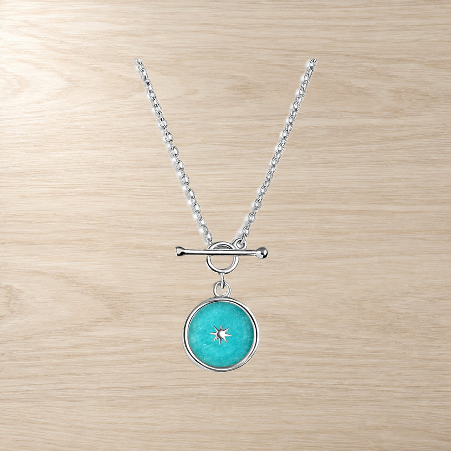 Amazonite T-Bar Necklace — Clean Line