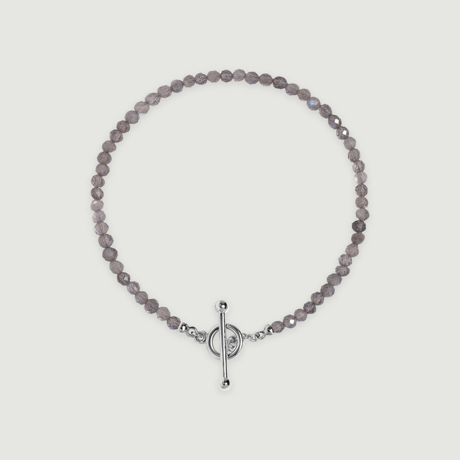 Transformation Ribbon Labradorite Bead Bracelet