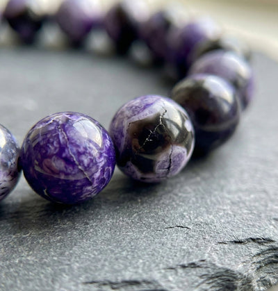 Purple Fire Agate Anxiety Relief Bracelet - ModernEnergyLab.com