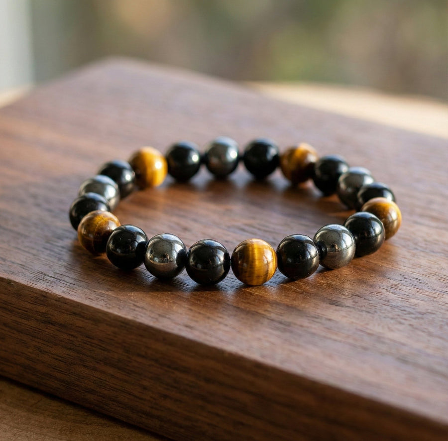 The Triple Protection Bracelet: Your Ultimate Energy Shield 🌟🛡️（10mm）