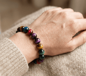 The Aurora Spectrum: Multi - Color Tiger's Eye Energy Bracelet for Total Alignment - ModernEnergyLab.com