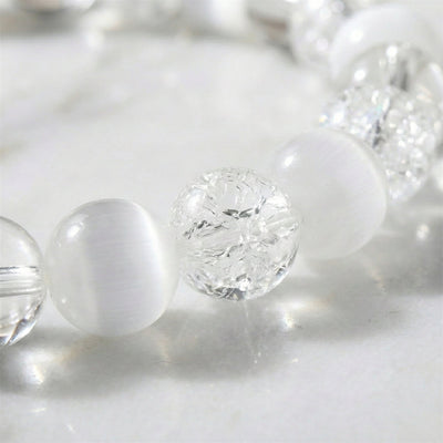 The Clarity & Calm Bracelet: Selenite and Cracked Quartz Balance - ModernEnergyLab.com