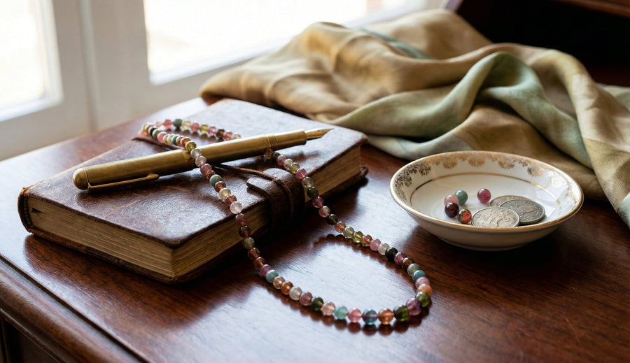 The Prism Spectrum: Genuine Multi-Color Tourmaline Energy Necklace