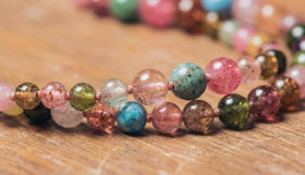 The Prism Spectrum: Genuine Multi - Color Tourmaline Energy Necklace - ModernEnergyLab.com