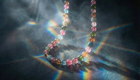 The Prism Spectrum: Genuine Multi - Color Tourmaline Energy Necklace - ModernEnergyLab.com