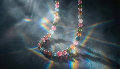 The Prism Spectrum: Genuine Multi - Color Tourmaline Energy Necklace - ModernEnergyLab.com